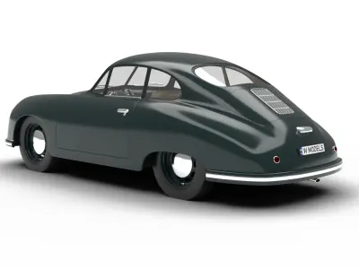 Porsche 356 2 Coupe 1948  3D model