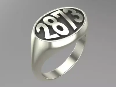 Number Ring 3D 3D print model