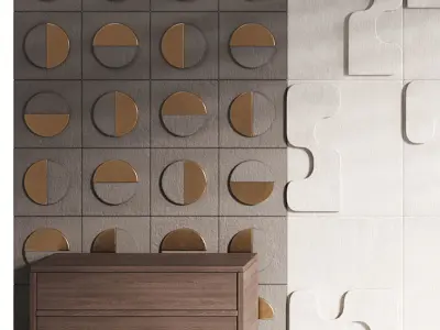 Decorative Wall panel  64 3D model