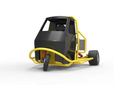 Ape car proto while turning Scale 1 to 25 3D print model