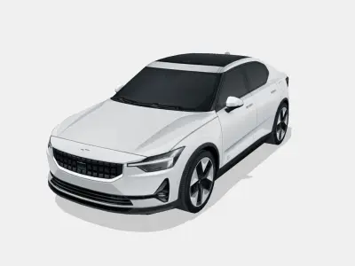 Polestar 2 2023 Low-poly 3D model