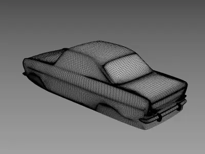 The silhouette of the car 1963 Opel Kadett A 3D print model