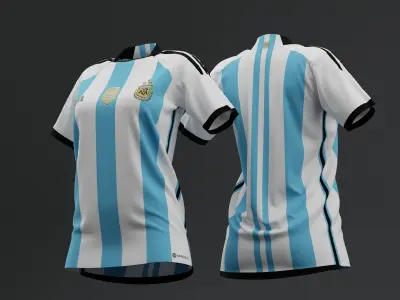 Argentina 2022 Women Home Jersey 3D model