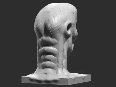 human head modern sculpture 3d print model 90 3D print model