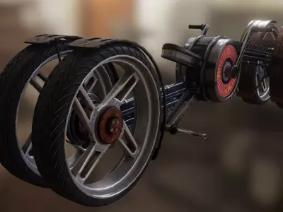 Modulator - cyberpunk Electric motorbike 3D model