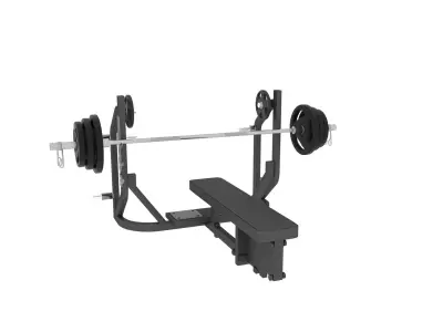 gym for the traning  Low-poly 3D model