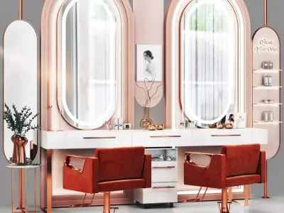 BeautySalon 08 Low-poly 3D model