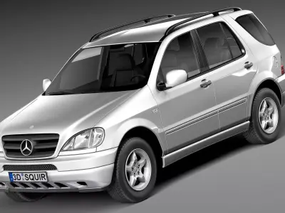 Mercedes-Benz M-class W163 1997-2005 3D model
