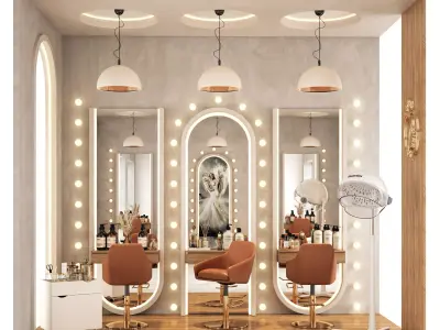 beauty salon 04 3D model