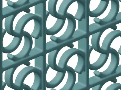 Plastic Luxurious Window Grill Toy 3D model