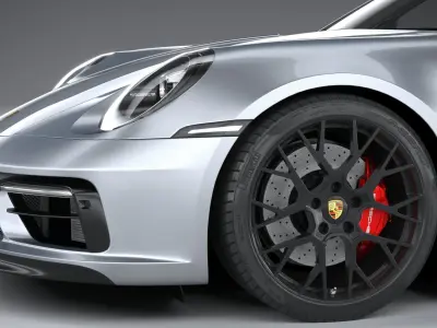 Porsche 911 Targa 4GTS 2022 3D model