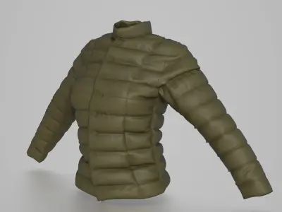 WINTER JACKET WOMAN 3D model