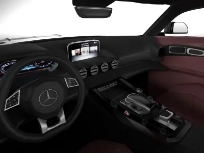 Mercedes-Benz AMG GTR 3d Car Model 3D model