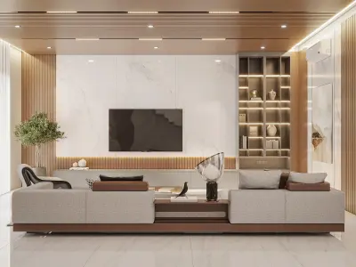 Interior Scene Apartment for 3dsmax 2022 and Corona Renderer 3D model