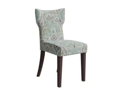 Tufted Back Dining Chair 3D model