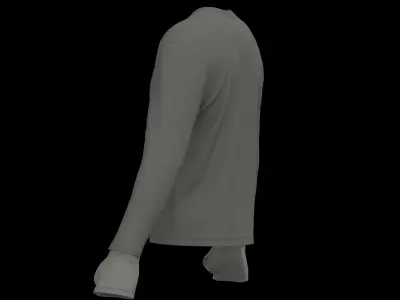 Male longsleeve 3D model