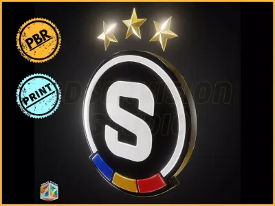 Sparta Pargue logo - Cinematic - 3D print 3D model 3D model