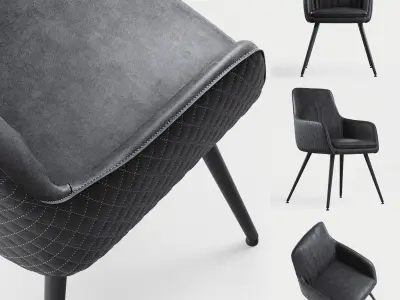 Renn Occasional leather Chair 3D model