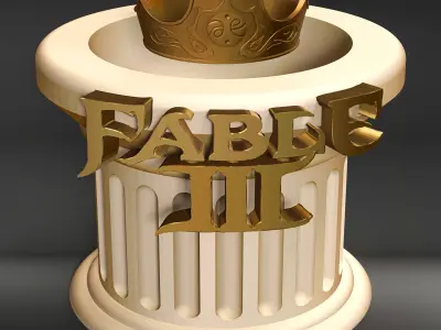 Crown and Base with Resin - Fable III 3D print model