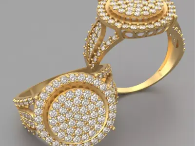 Ring Lady Fashion R-001 3D print model