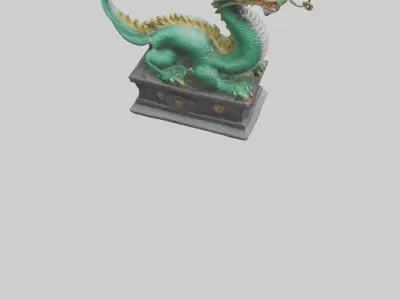Chinese Dragon statue model 3D model