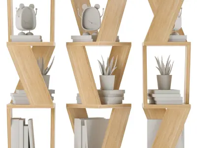 Decorative Shelf Free low-poly 3D model