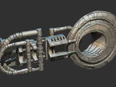 space equipment node 00251 3D model