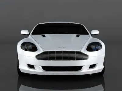 Aston Martin DB9 Low-poly 3D model