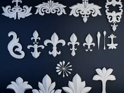 Ornament Pack 3D model