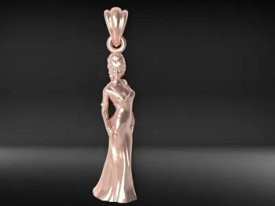 PRINCESS PENDANT 3D print model purchase