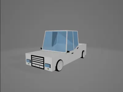 Little Low-detail suitable vehicle package 3D model