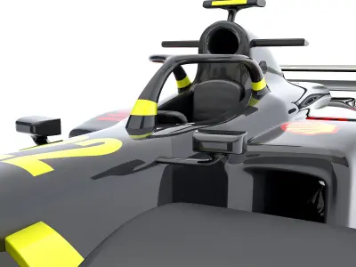 ormula 1 car model 03 Low-poly 3D model