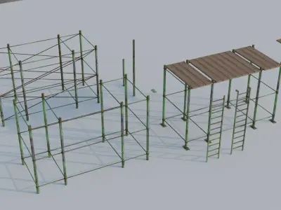 Construction Props Pack 001 Free low-poly 3D model