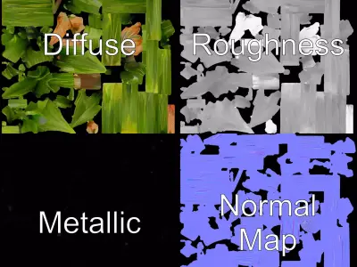 Agave Plant Green model pack Low-poly 3D model