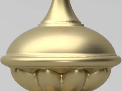 Carved Finial 3D model