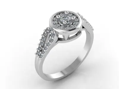 Mini Set Ring Pendant Earrings STL 3DM Womens Jewelry 3D print model