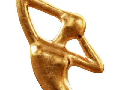 Abstract figurine of a woman 3D model