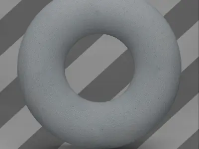 Grey Plaster Wall Free 3D model