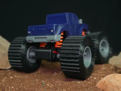 RC Monster Truck 1-32 Scale  3D print model