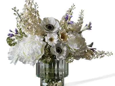 Flower Set 099 3D model