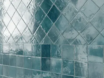 Marazzi zellige Wall tiles Gesso Lana Turchese  Cielo Argilla  3D model