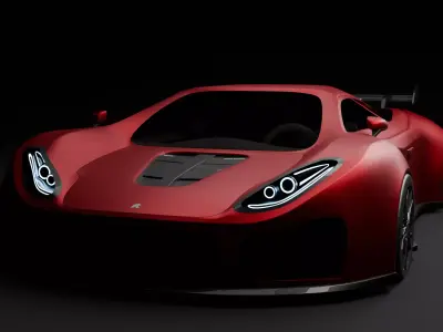 Rash Falcon - concept car 3D model