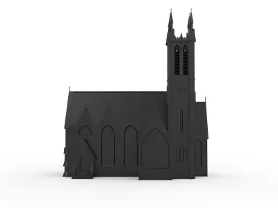 Kylemore Neo-Gothic Church - Ireland 3D print model
