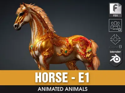 Horse-E1 3D model