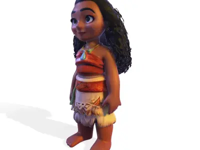 Moana 3D Printable Figurine for Fan Collections 3D print model