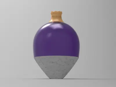 Utopia Jar Low-poly 3D model