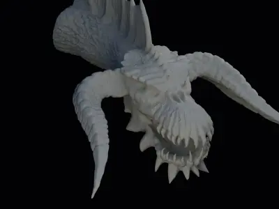 Dragon Head Art 3D print model