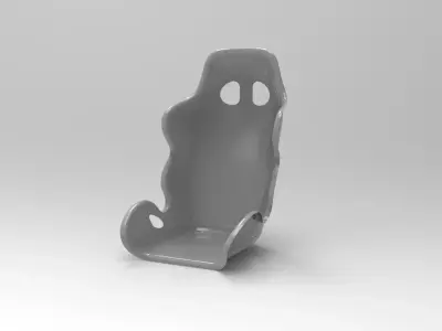 Racing seat 3D model 2