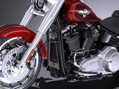 Harley-Davidson Fat Boy 2018 3D model