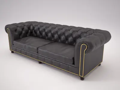 Classic Vintage Sofa 3D model